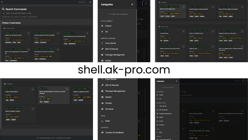 Shell-Interface Screenshot